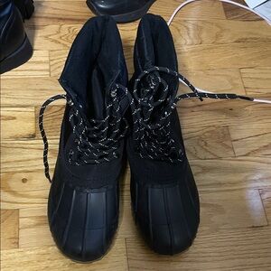 Black Tommy  Boots with Laces